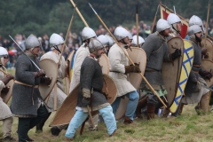 Advancing towards the English Fyrd at the Battle of Hastings