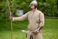 An archer stands ready