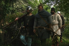 A group of sergeants patrolling their Lord's estate